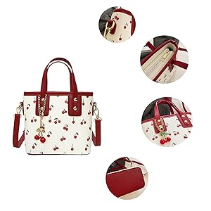 Amazon.com: Cherry Purse for Women Small Tote Bag -0.68lbs
